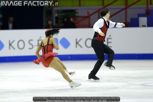 2013-02-27 Milano - World Junior Figure Skating Championships 5230 Jessica Calalang-Zack Sidhu USA